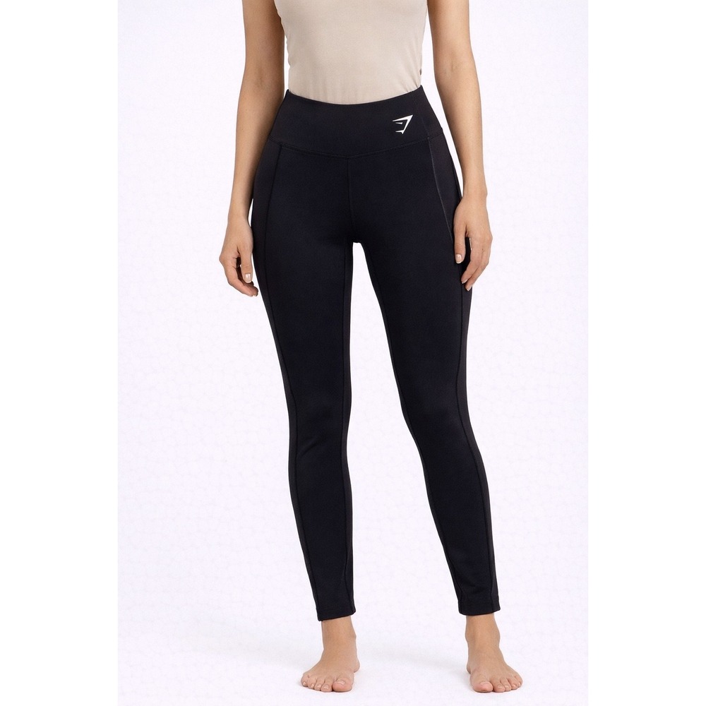 Gymshark Leggings Womens Small Black High Waisted Mesh Panel Activewear‎ Workout